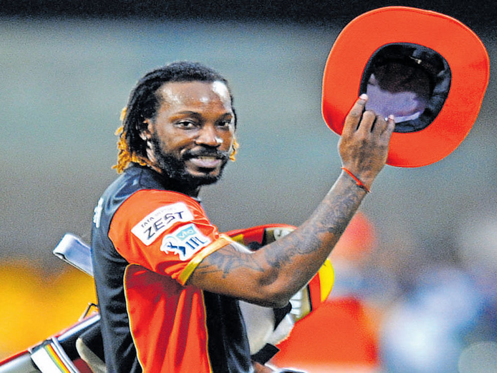 READY TO ROCK Opener Chris Gayle will hope to strike form early as IPL season kicks off on Wednesday. DH FILE PHOTO