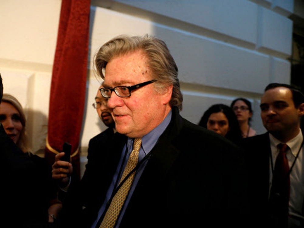 Bannon's removal by Trump from National Security Council was notified in a presidential memorandum.  Reuters File Photo