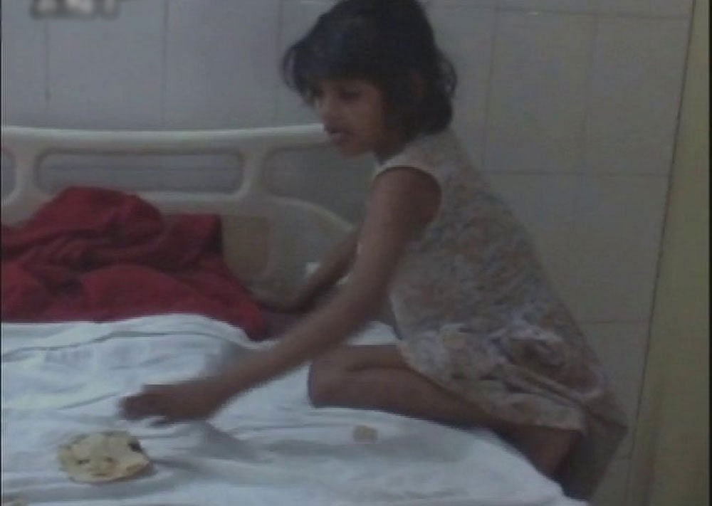 Currently undergoing treatment at a hospital here, the girl is unable to communicate and screams whenever people go near her. Image courtesy: ANI