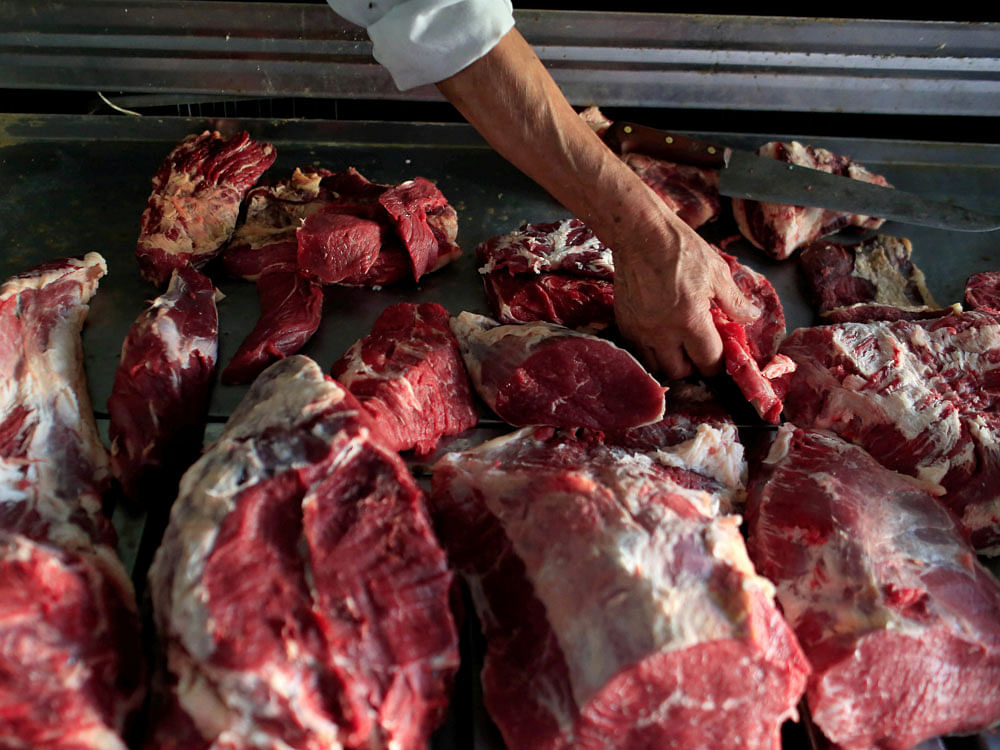 Because of ban on slaughter houses the prices of buffalo meat, otherwise sold around Rs 150 a kg, is selling at Rs 400 and mutton prices have gone up to Rs 600 from Rs 350. Chicken is also selling at Rs 260, double the price of what it was sold earlier. Reuters file photo