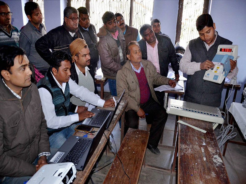 The Parliamentary Standing Committee on Personnel, Public Grievances, Law and Justice, chaired by Congress leader Anand Sharma, has received about half a dozen petitions from across the country about alleged irregularities on casting of votes through EVMs. PTI file photo