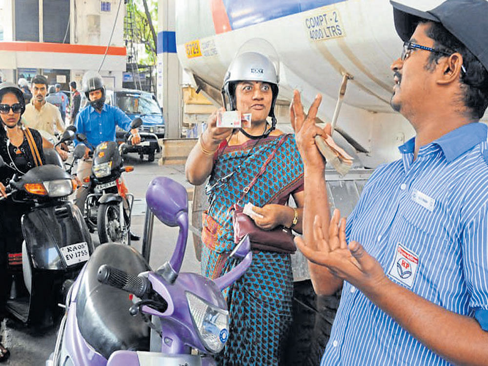 To begin with, daily revision of fuel prices will be implemented in Puducherry and Vizag in southern India, Udaipur in the West, Jamshedpur in the East and Chandigarh in the North, they said. State refiners currently revise fuel prices every fortnight to reflect volatility in the currency and global oil markets. Deccan Herald file photo