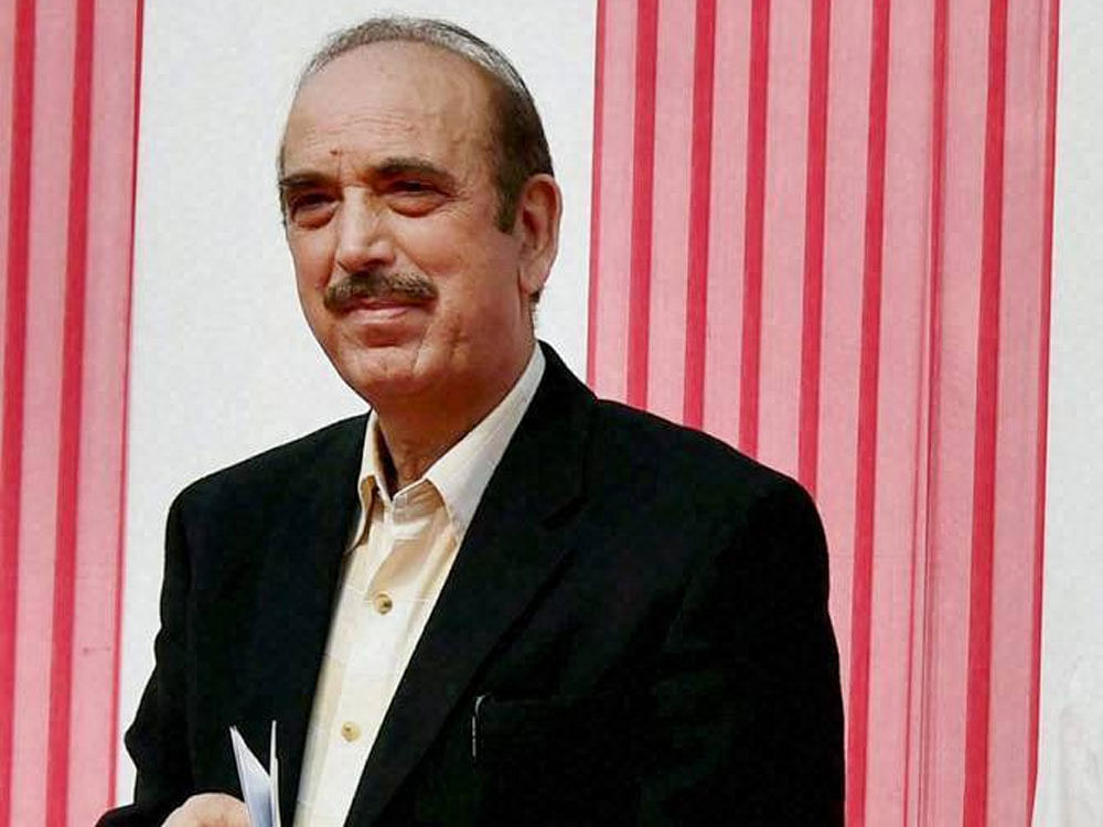 'We have requested the President for his urgent intervention to protect India's constitutional democracy and safeguard the fundamental rights of citizens to ensure the rule of law,' Leader of the Opposition in the Rajya Sabha Ghulam Nabi Azad told reporters. PTI file photo