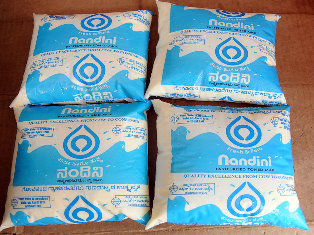 In the four months of distributing Nandini milk in that city, the demand has already crossed one lakh litres and KMF&#8200;is expecting the demand to increase further. It intends to reach a target of 10 lakh litres within one and a half years. DH file photo