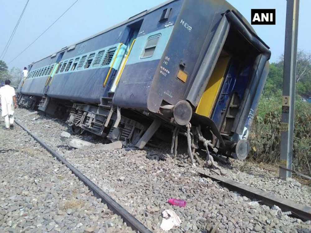 A railway source in New Delhi also said the derailment was caused, prima facie, due to the rail fracture. ANI Photo