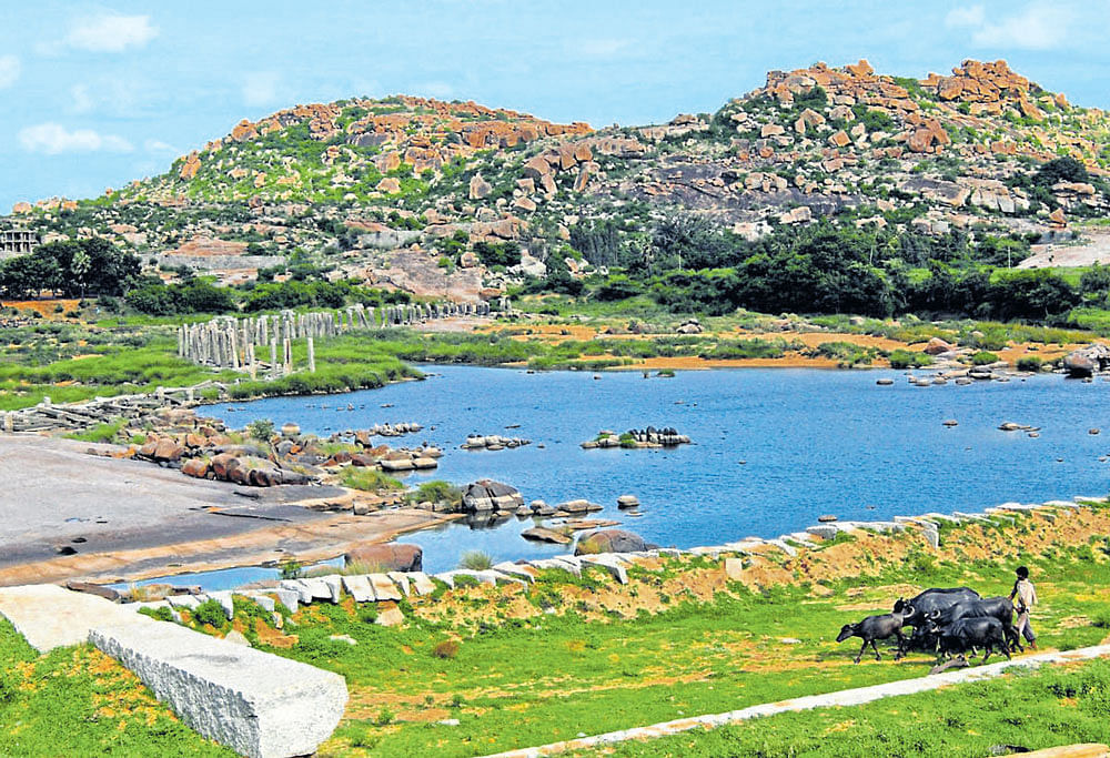 A view of  Hampi from Anegundi