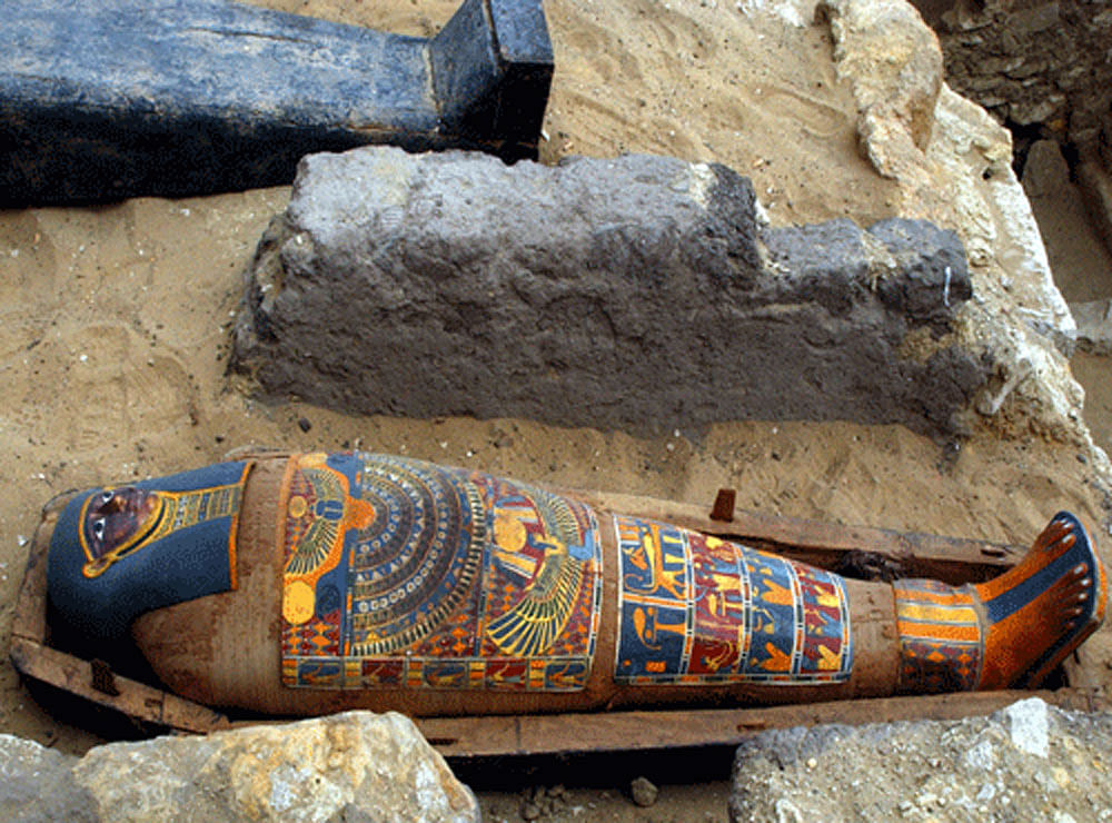 The tomb, discovered in the Draa Abul Nagaa necropolis near the famed Valley of the Kings, belonged to a nobleman who worked as the city judge, the ministry said in a statement.  screen grab