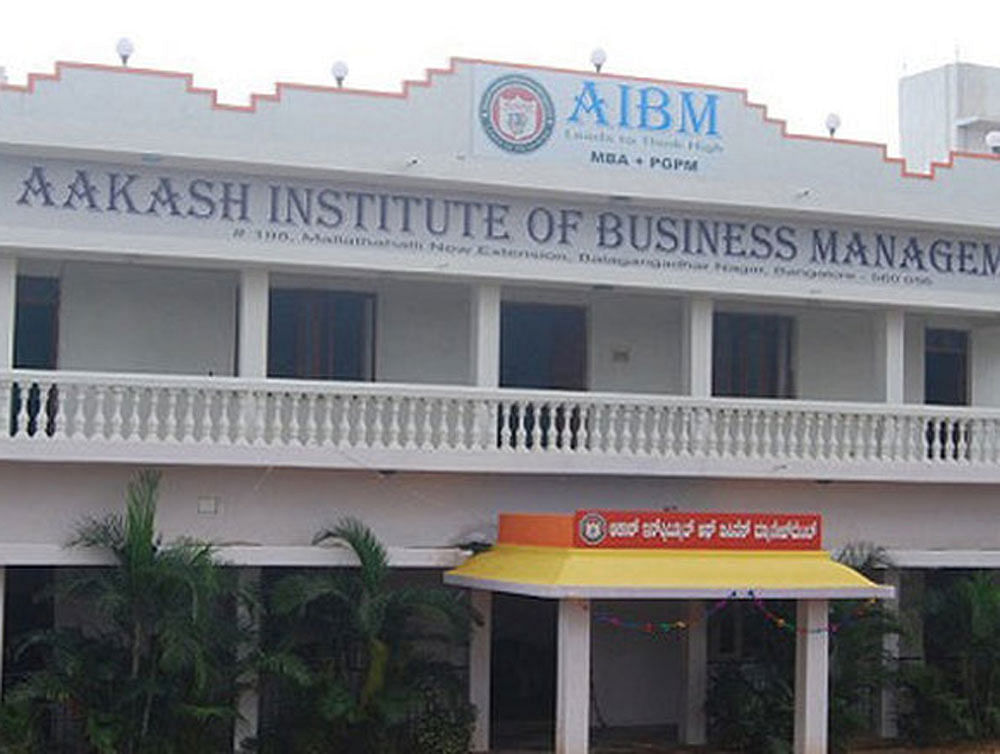 AIBM is affiliated to Bangalore University. The college management allegedly photocopied the signature of Suresh Nadagowda Bangalore University registrar, evaluation, used it on the hall tickets and issued it to students.