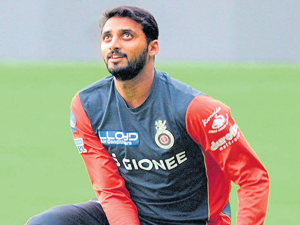 Canny RCB's Sreenath Arvind will be hoping to hit his stride against KKR on Sunday. DH photo/ SRIKANTA&#8200;SHARMA&#8200;R