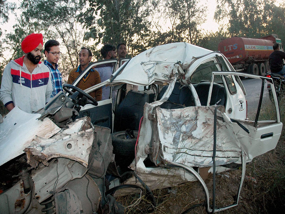 Road accidents are one of the leading causes of death in the country. Photo credit: Press Trust of India.