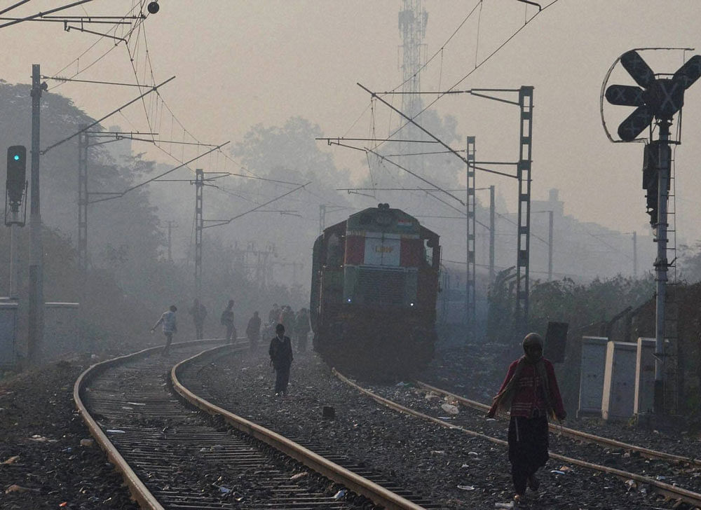 The Railways' punctuality rate in the April 1-16 period was 5 per cent lower than that in the corresponding period last year, down from 84 per cent to 79 per cent. PTI File photo