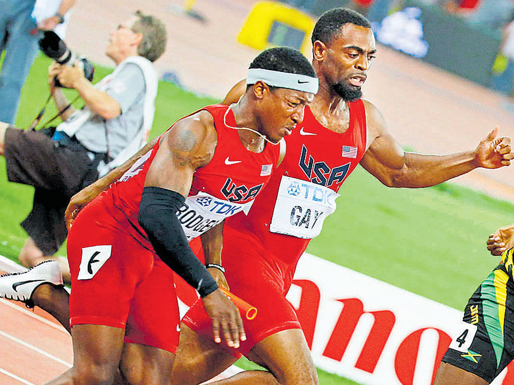 losing grip Bunglings in exchanges have cost the Americans dear in recent times in the 4x100 relays, with Jamaica dominating the event. afp