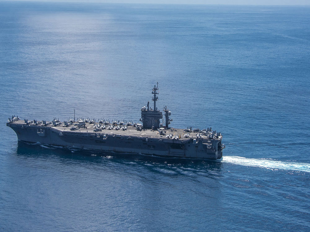 U.S. President Donald Trump ordered the USS Carl Vinson carrier strike group to sail to waters off the Korean peninsula in response to rising tension over the North's nuclear and missile tests, and its threats to attack the United States and its Asian allies. Reuters photo