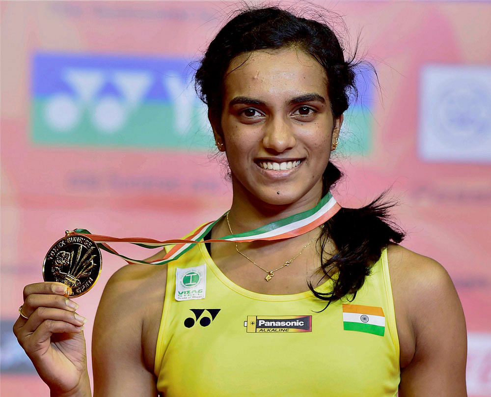 PV Sindhu will be leading the Indian challenge at the Asia Badmintion Championship. Photo credit: PTI
