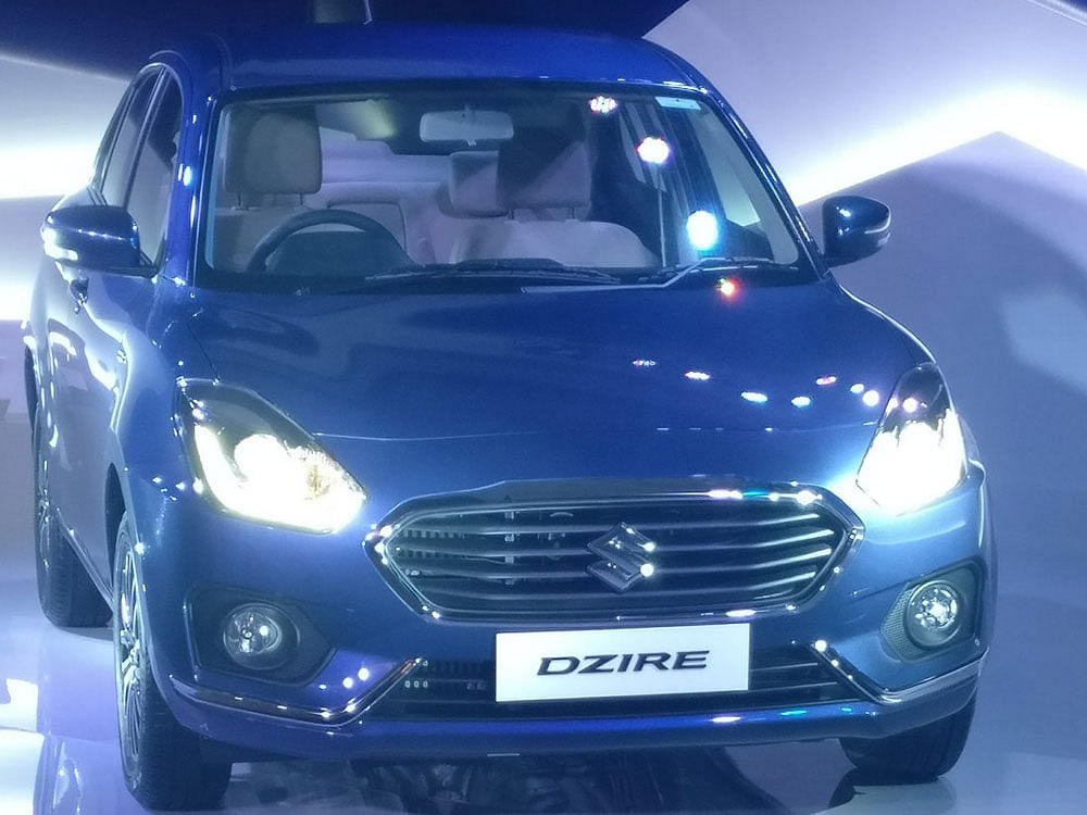 The company, which has till date sold 13.81 lakh units of the model in India since its launch in March 2008, will roll out an all-new version of Dzire on May 16. Picture courtesy Twitter @marutidzire