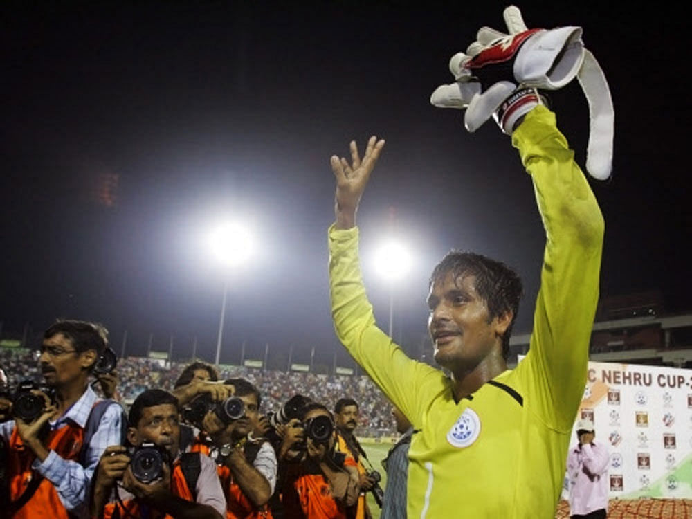 Celebrated Indian goalkeeper Subrata Paul. DH File Photo