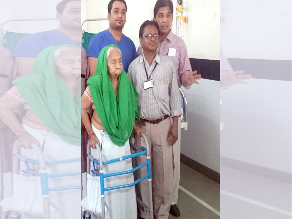 Few believed that this frail but spirited great-grandmother, would ever walk again after she suffered a fall and broke her left hip two weeks ago in Jodhpur. DH photo
