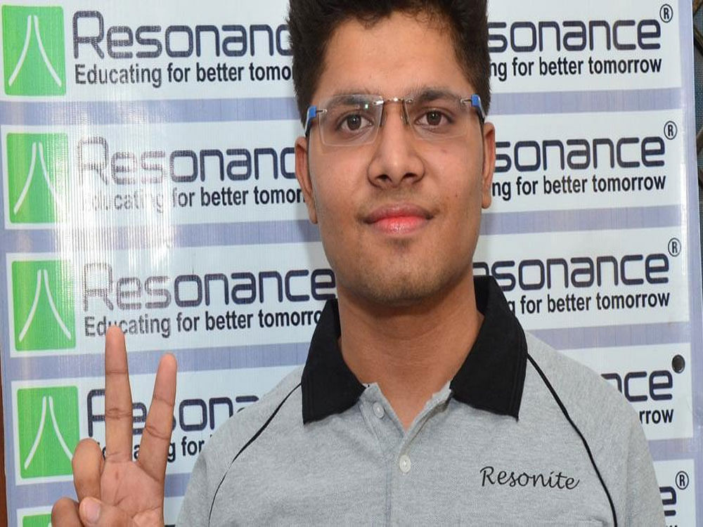 Kalpit believes his regular class attendance and confidence helped him to achieve the goal. Image: Resonance institute