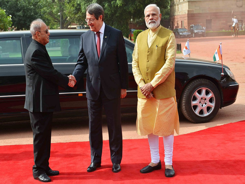 Narendra Modi met Nicos Anastasiades to discuss the matter of countries that thrive off terror.