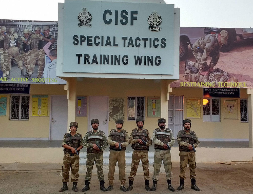 The new Special Tactics Training Wing of the CISF that will be inaugurated on Saturday in Hyderabad. PTI Photo