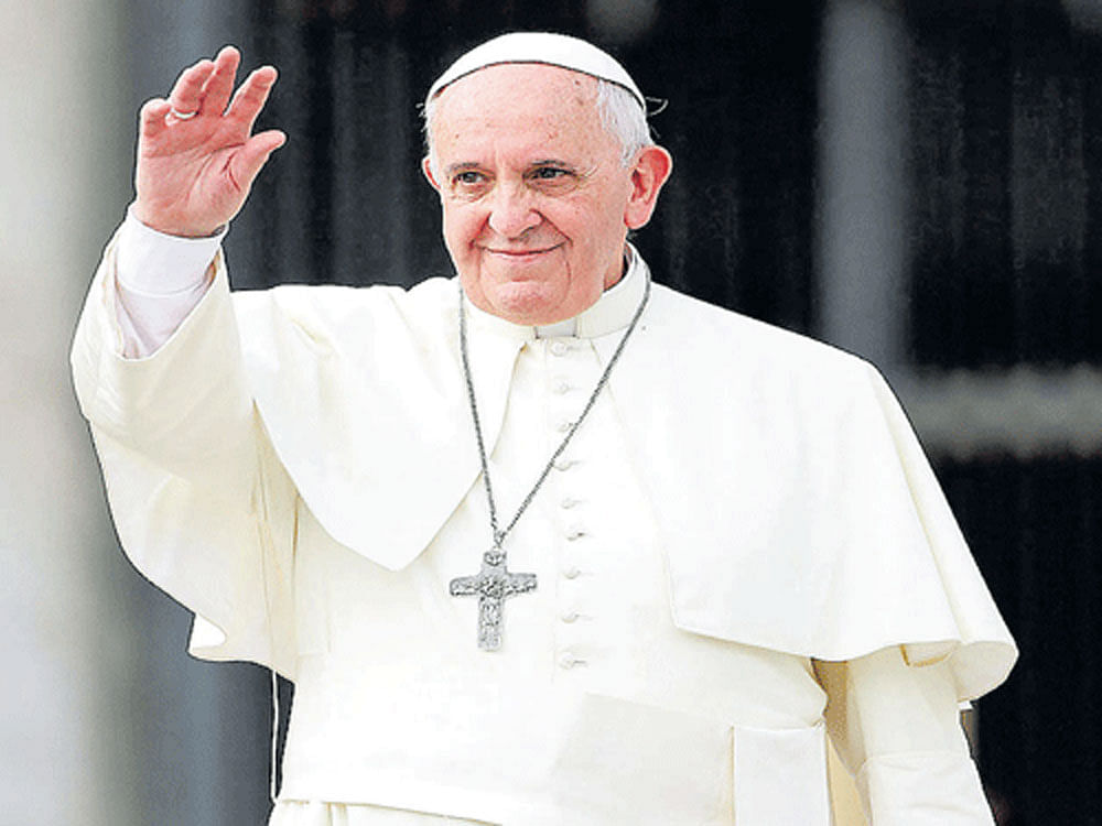 The Pope has deemed his journey as one of "unity and fraternity". Photo credit: PTI.