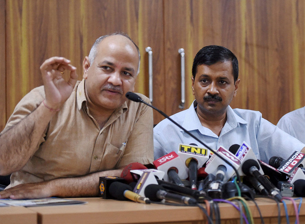 Delhi Deputy Chief Minister Manish Sisodia today claimed that his Twitter account was compromised and someone was sharing posts against veteran social activist Anna Hazare from it.  PTI file photo