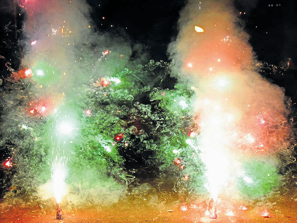 firecrackers, usually seen as means of enjoyment during diwali and other occassions, turned into a scare for a school. Photo for representation.