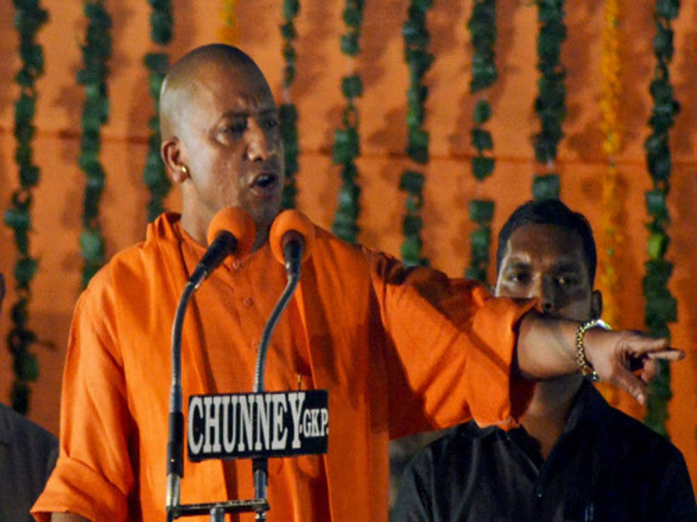 Ironically Adityanath in his speech issued a stern warning to criminal elements and asked them to leave the state else they would be put in jail. PTI file photo