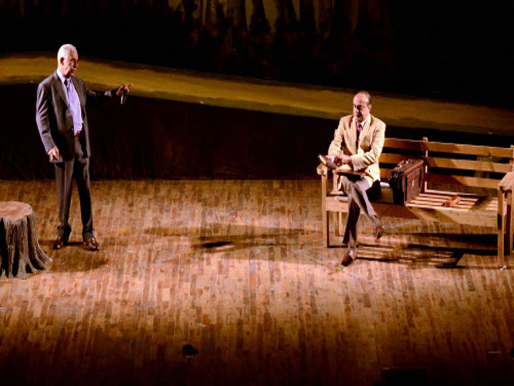 Naseeruddin Shah and Rajit Kapur in the play 'A Walk in the Woods'