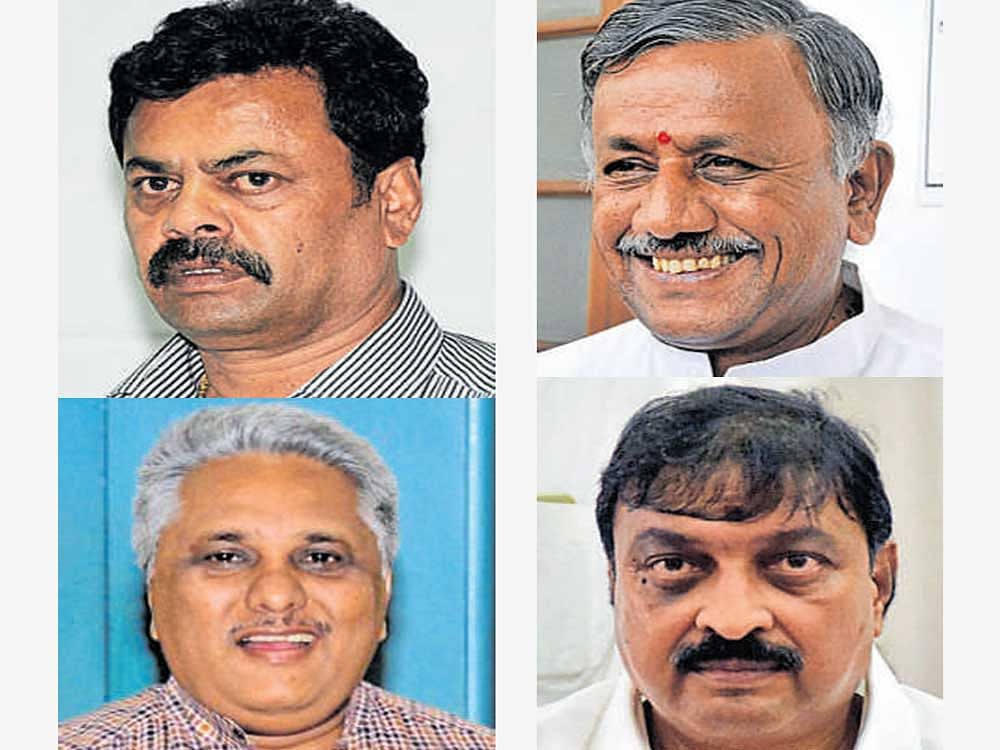 GET MARCHING ORDERS: G Madhusudhan, M P Renukacharya, M B Bhanuprakash, Nirmal Kumar Surana