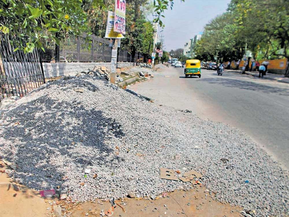 People's problems- Debris dumped on road