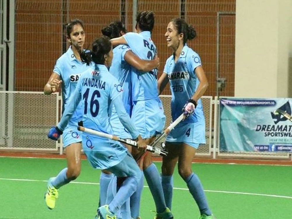 The Women's hockey team will go up against New Zealand in a five-test series beginning on May 14. Photo credit: Twitter.