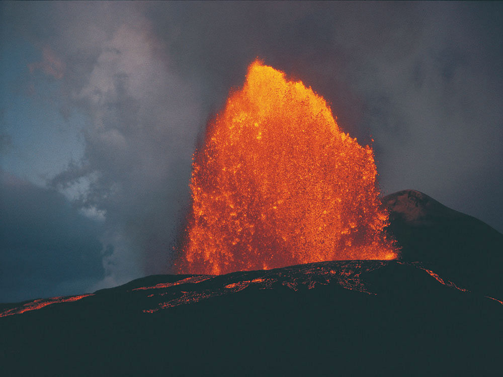 Meteor impacts could cause far more damage in the long-term by triggering intense volcanic eruptions. File photo.