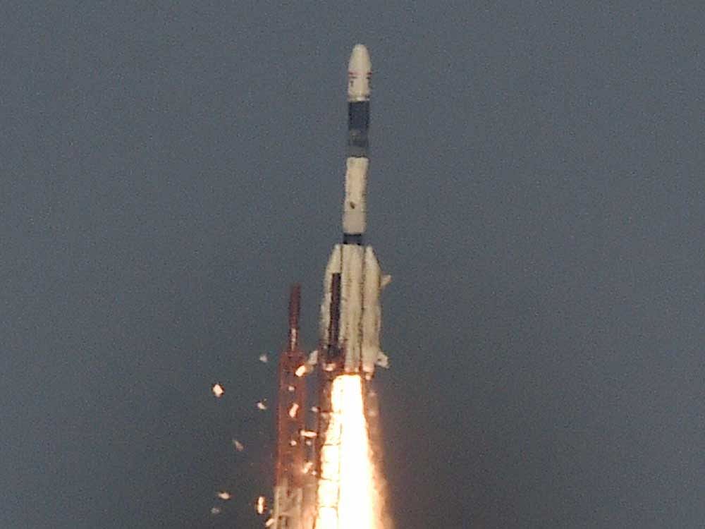 The South Asian Satellite is being hailed by leaders of the South Asian nations, bar Pakistan, who refused to partake of the 'gift' offered by India. Photo credit: PTI.
