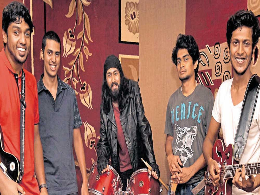 (From left) Aniruddh, Shashank, Siddharth, Vishal and Ranjan. DH Photo By Kishor Kumar Bolar