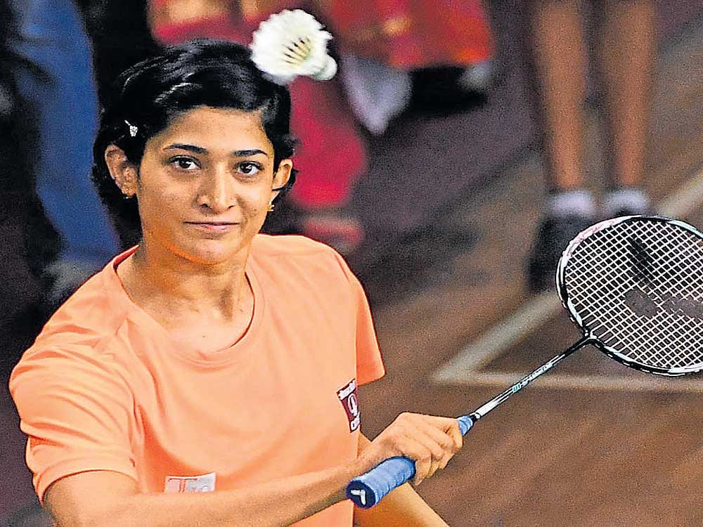 Seasoned Indian shuttler Ashwini Ponappa is eager to do well in the upcoming major tournaments with new doubles partner Sikki Reddy. DH PHOTO/KISHOR KUMAR BOLAR