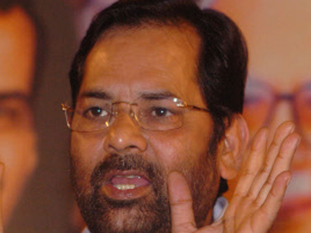 Naqvi said 70 per cent of the total allocations have been marked for executing schemes aimed at education and skill development of the minority communities. File photo.