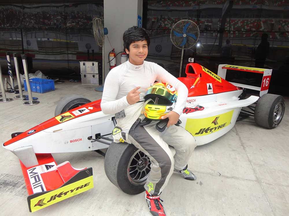 Haas signed Bengaluru-based Maini along with American Santino Ferucci as development drivers for the team that made its Formula One debut last season. Image courtesy: facebook