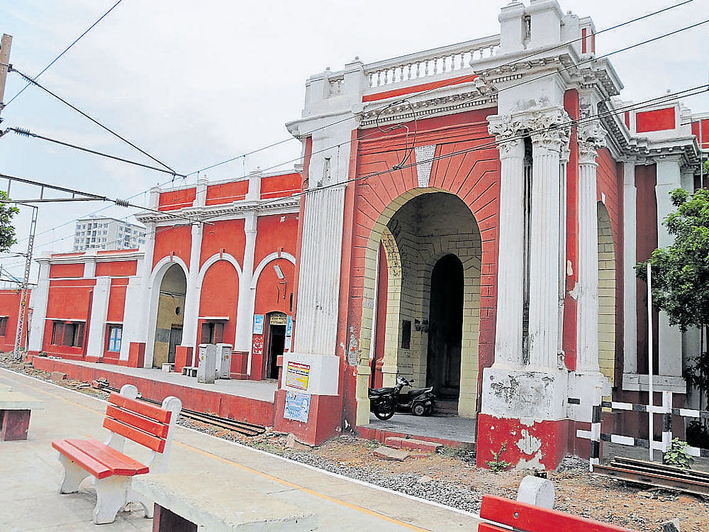 A view of Royapuram railway station in Chennai.