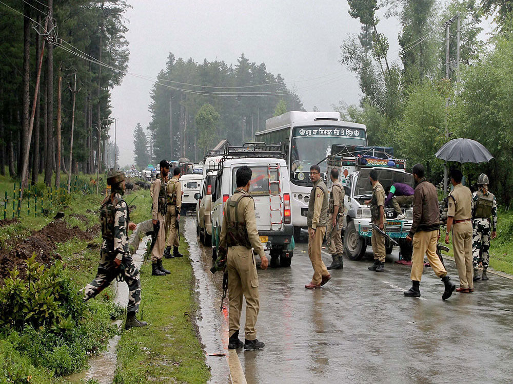 Since the yatra, which is held every year, was targeted by terrorists twice - in 2003 and 2007 - the security agencies are not taking any chances. Top-level discussions at the Centre and state levels are under way to ensure an incident-free pilgrimage. Press Trust of India file photo