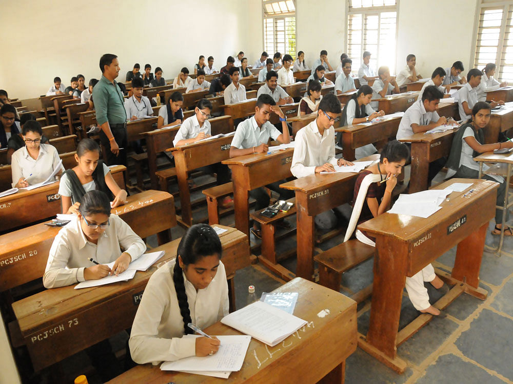 The result was declared around 12.15pm in Ajmer by Rajasthan's School Education minister Vasudev Devnani. Nearly 2.34 lakh students appeared for the class 12 board exams in science stream and 48,113 candidates appeared for class 12 board exams in commerce stream. Deccan Herald file photo