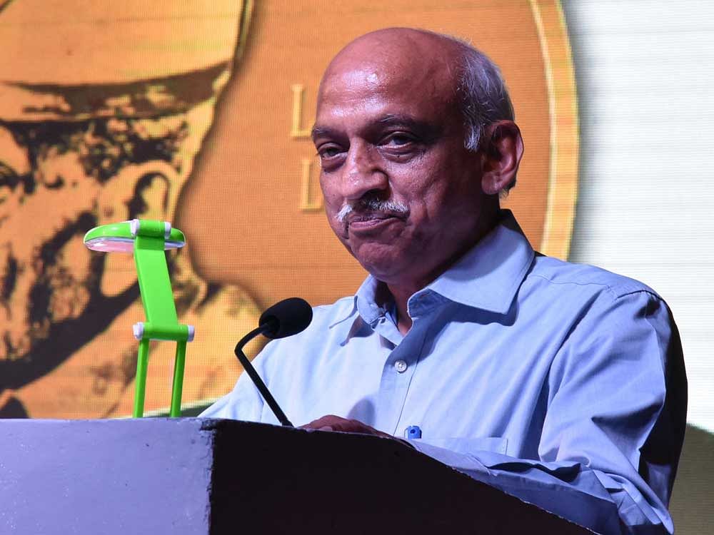 A S Kiran Kumar, the chairman of ISRO, received the award, presented for the organisation's efforts towards fostering international cooperation and space exploration.