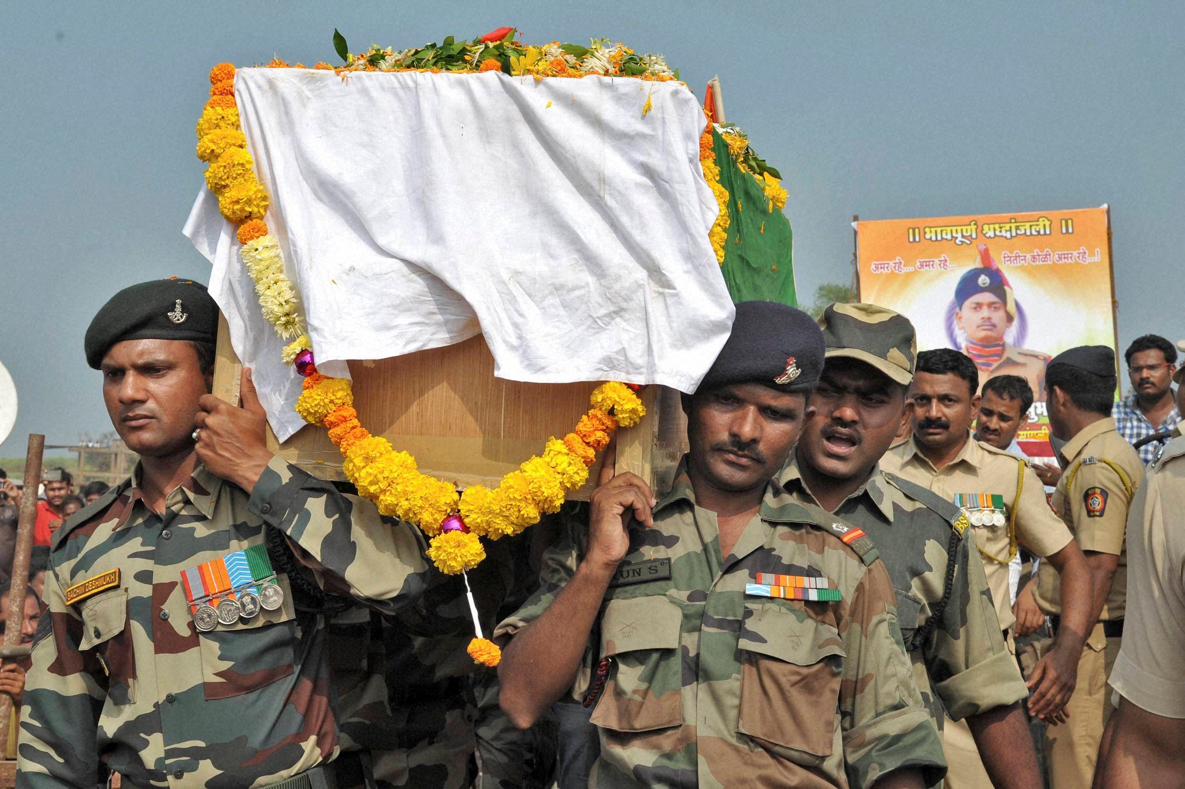 Sudesh, hailing from Sambhal district, was killed when Pakistani Army fired on Indian Army posts along the Line of Control in Rajouri district. Image for Representation