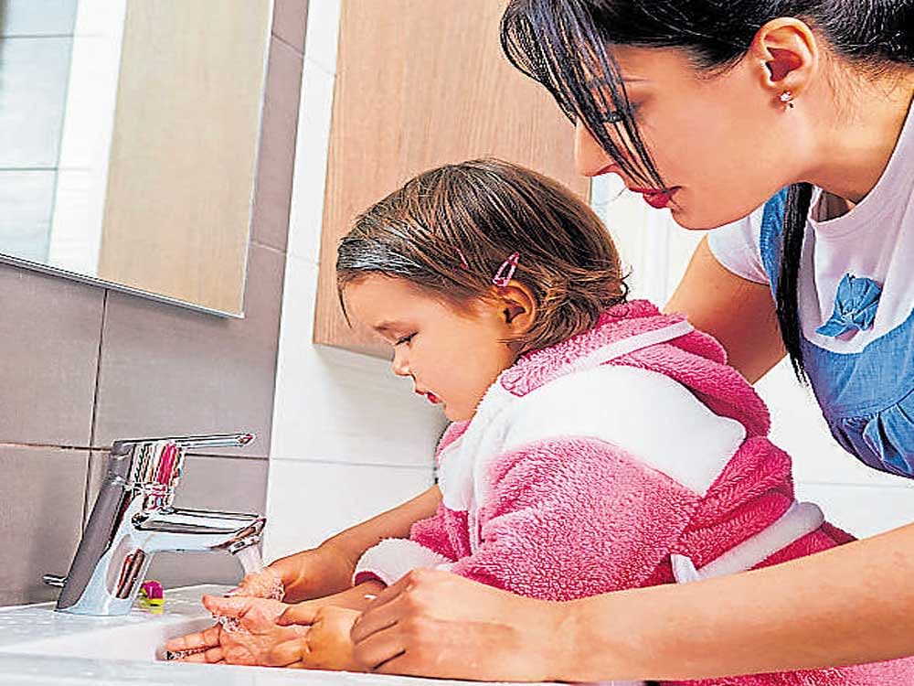 Lessons in cleanliness for kids
