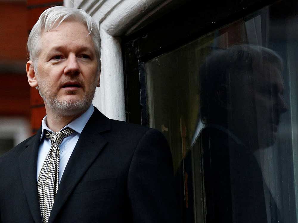 Assange (45), took refuge in Ecuador's embassy in London in 2012 to escape extradition to Sweden to answer questions about sex crime allegations from two women. Reuters File Photo