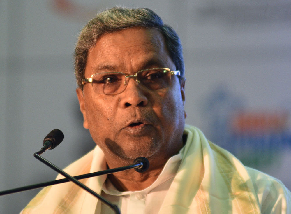 In picture:  Chief Minister Siddaramaiah, DH Photo,
