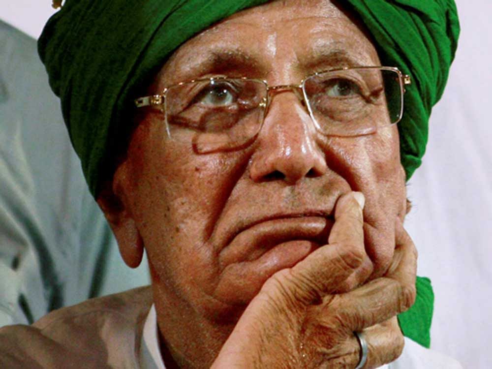 Om Prakash Chautala only appeared for his Class X exams, and not XII, with neither results out yet, documents reveal. Photo credit: PTI.