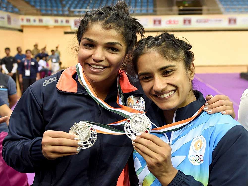 Vinesh Phogat said the success in the Olympics has not changed her and that they still like practicing with each other. Photo credit: PTI.