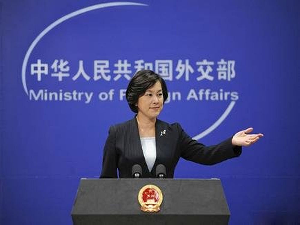Chinese foreign ministry spokesperson Hua Chunying. Twitter image.