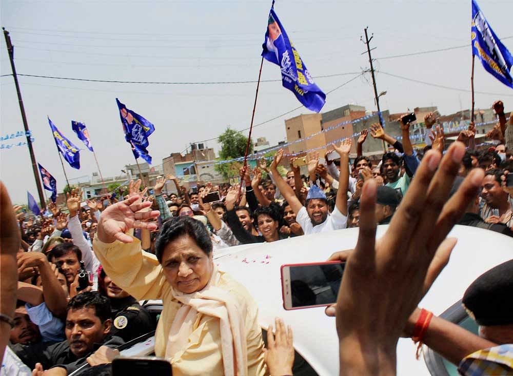 After Mayawati wrapped up her visit to the village, a sword-wielding mob attacked a Bolero of some BSP supporters, who had come from Sarsawa to attend her event. PTI Photo
